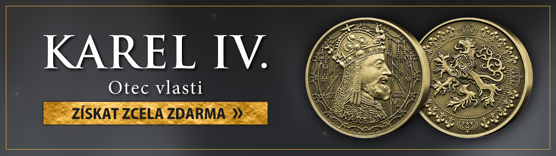 Pamětní medaile Karel IV. - Otec vlasti zcela ZDARMA