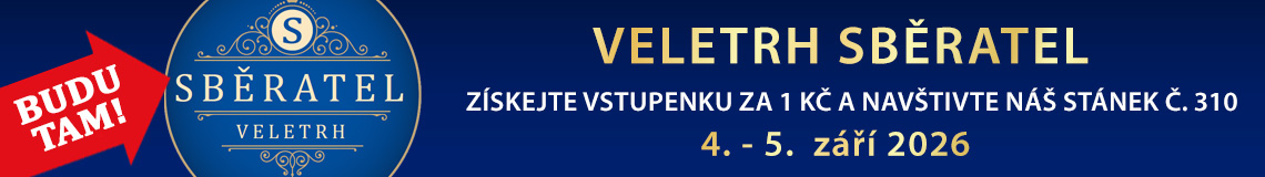 Sběratel 2026 - získejte vstupenku za 1 Kč a navštivte náš stánek č. 310