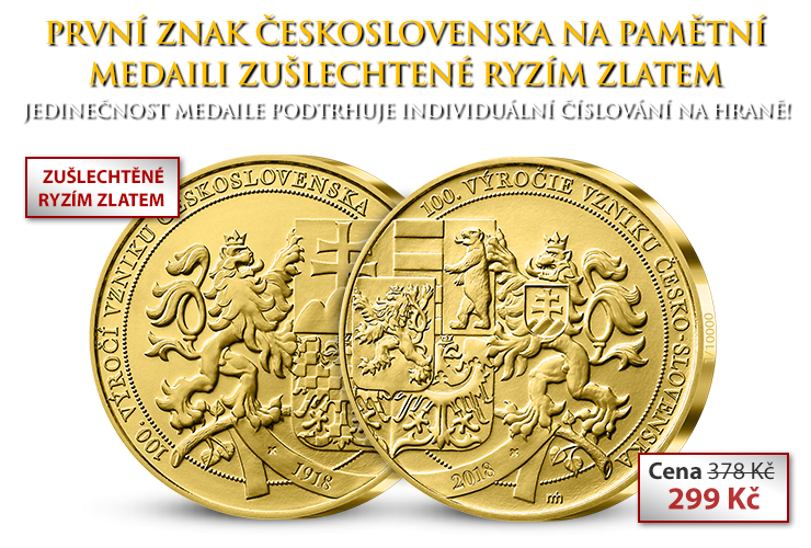 Medaile k 100. výročí založení Československa
