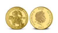 Mince z ryzího Fairmined zlata oslavující 20. výročí eura