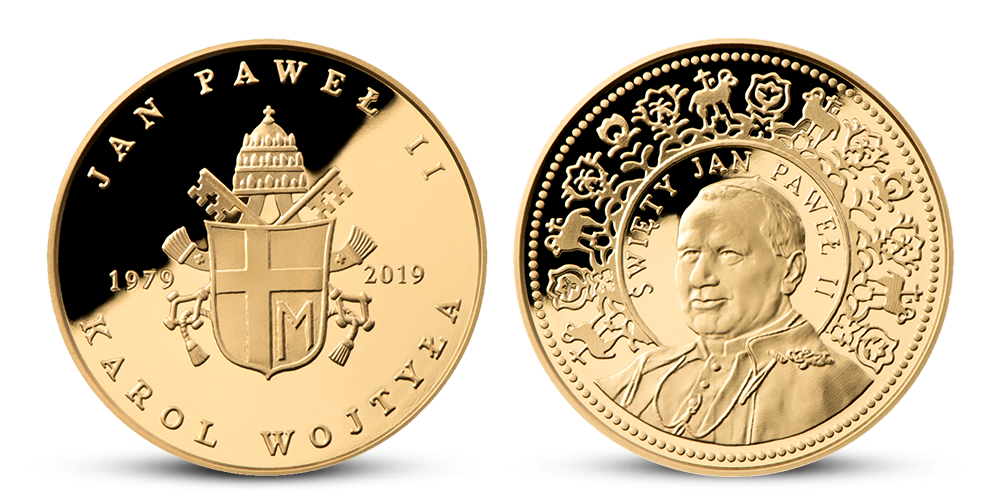 Zlatá medaile 40. výročí návštěvy Irska Janem Pavlem II. Zlatá medaile 40. výročí návštěvy Irska Janem Pavlem II.