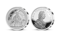 Výroční medaile z 5 uncí ryzího stříbra - 280. výročí korunovace Marie Terezie