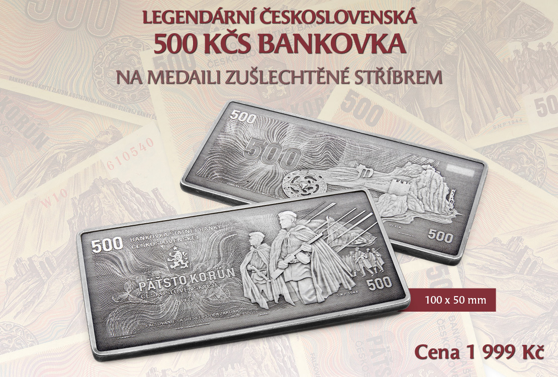 Legend&aacute;rn&iacute; československ&aacute; pětisetkoruna