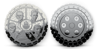  Stříbrná mince k 80. výročí prolomení kódu Enigma