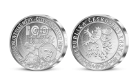 100. výročí vzniku československé měny na 5uncové medaili z ryzího stříbra