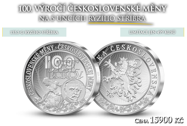 100. výročí vzniku československé měny