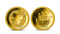 Zlatá mince k připomenutí ukončení 2. světové války