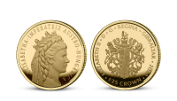  Alžběta Bavorská na zlaté minci