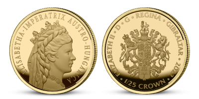 Alžběta Bavorská Zlatá mince 2022 