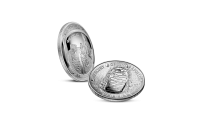 Apollo 11 Stříbrná konkávní mince k 50. výročí přístání na Měsíci