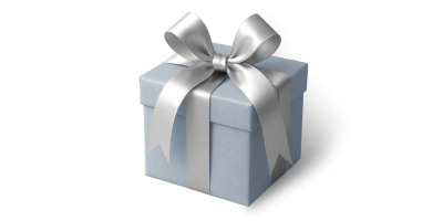 Stříbrný balíček plný překvapení	 