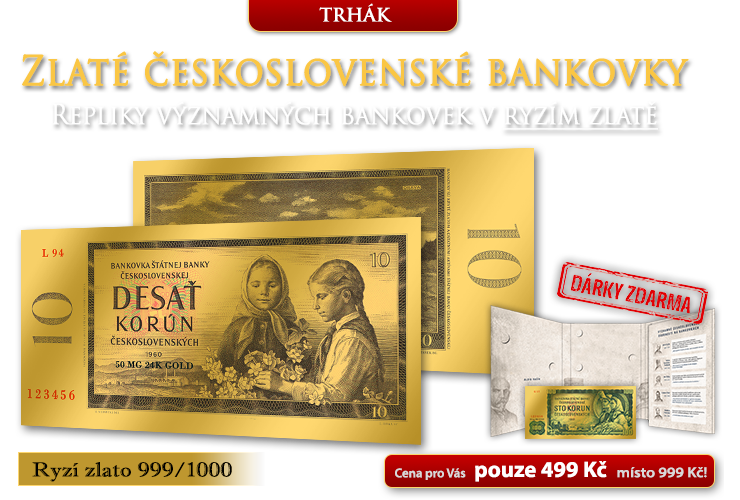 Zlaté československé bankovky