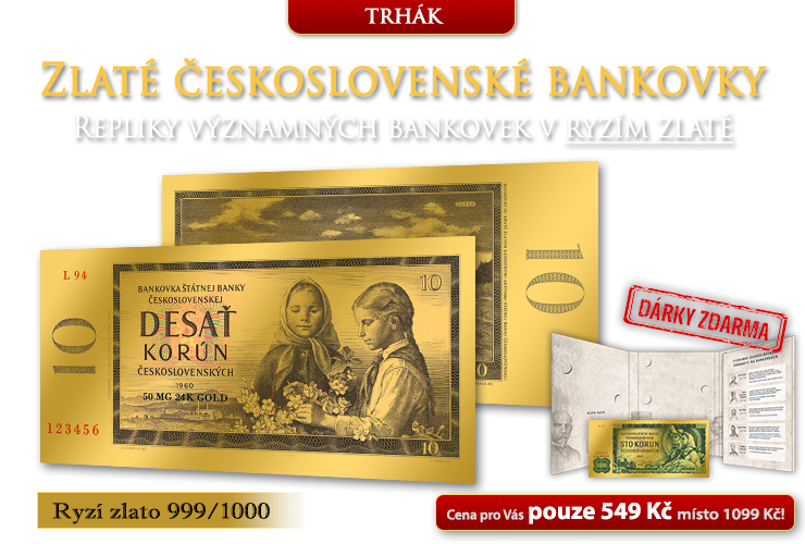 Zlaté československé bankovky