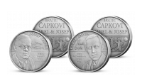 Pametní medaile vyobrazují Josefa Čapka a Karla Čapka