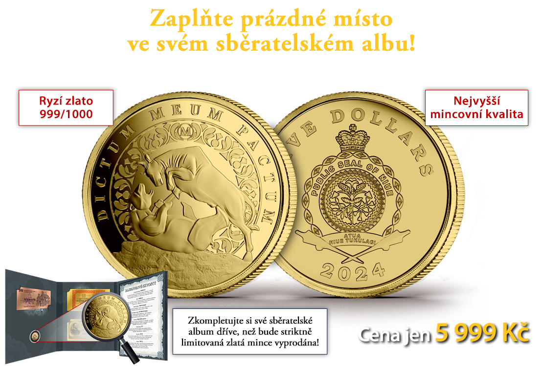Dictum meum pactum v ryzím zlatě