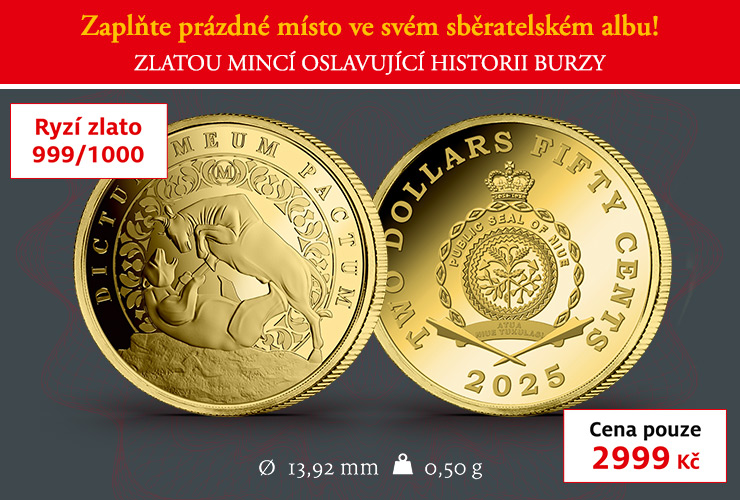 Býk a medvěd v ryzím zlatě