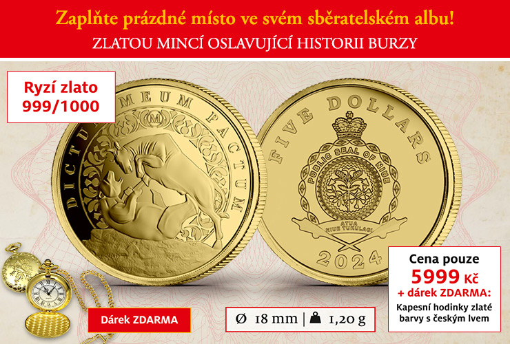 Býk a medvěd v ryzím zlatě