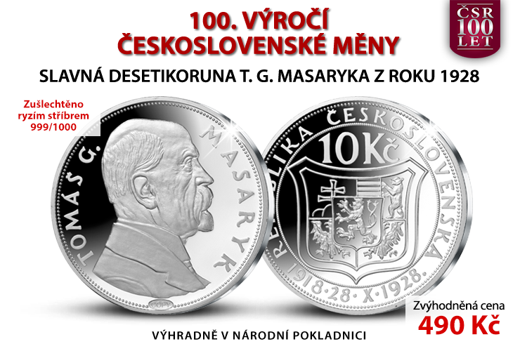 100. výročí československé měny
