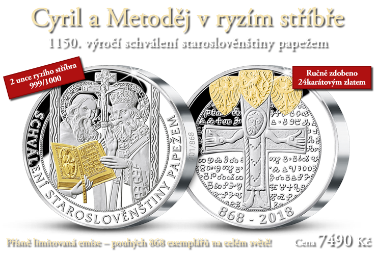 Cyril a Metoděj v ryzím stříbře