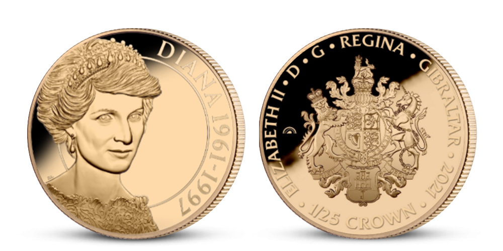 Princezna Diana na minci z ryzího zlata a plátované ryzím Fairmined růžovým zlatem Princezna Diana na minci z ryzího zlata a plátované ryzím Fairmined růžovým zlatem