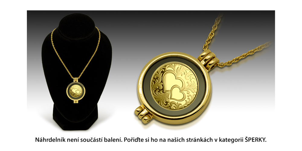Náhrdelník není součástí balení – pořiďte si ho na našich stránkách v sekci Šperky