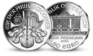 Stříbrná mince Philharmoniker2020 2020