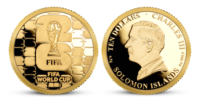 FIFA 2026 oficiální mince z ryzího zlata 999/1000 