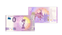 Suvenýrové euro bankovky MS Katar 2022
