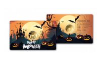 Halloweenská mince z ryzího zlata - Dýně