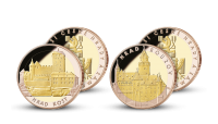 Hrad Kost a hrad Bouzov s mincovním rámem 