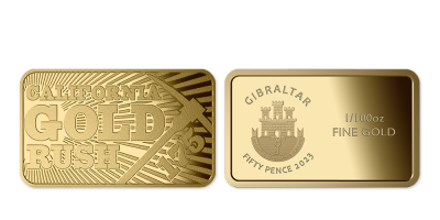 Mince In Gold We Trust California z 1/100 oz ryzího zlata