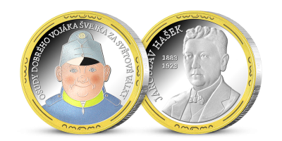Sada Jaroslav Hašek a Švejk, 2 stříbrné mince 