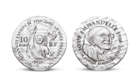 Jan Pavel II. a sestra Emmanuelle na stříbrné minci