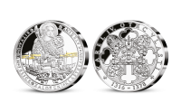 Stříbrná pamětní medaile Karel IV. a bitva u San Felice