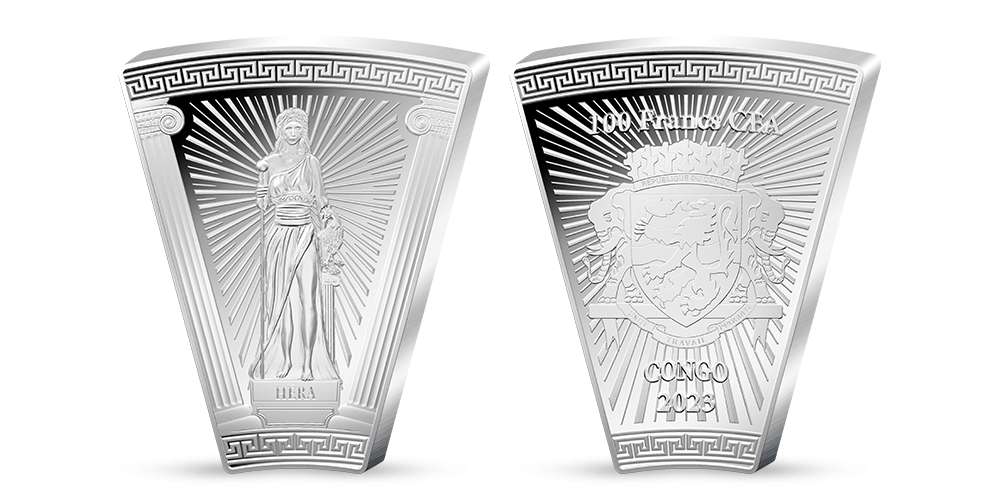 Kolekce Bohové Olympu - mince Héra z ryzího stříbra