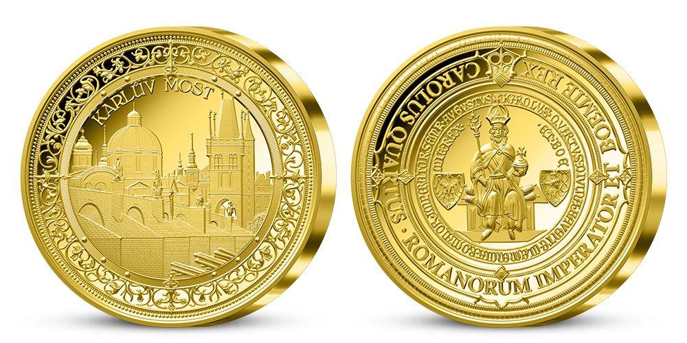 Kolekce Karel IV. - Otec vlasti - pamětní medaile Karlův most