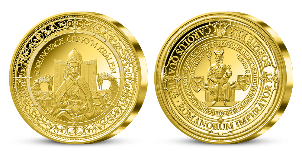 Kolekce Karel IV. - Otec vlasti - pamětní medaile Korunovace Karla IV.