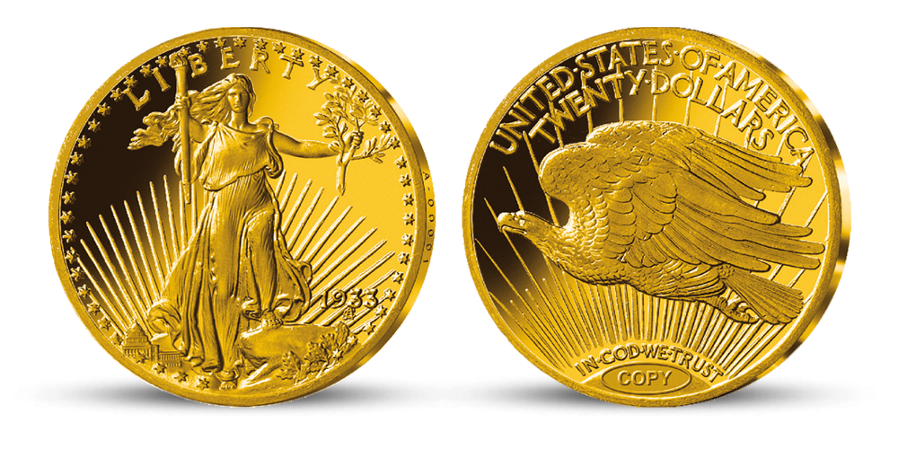 Legendární mince světa - Replika Double Eagle