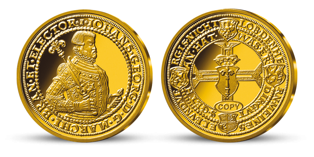 Legendární mince světa - Replika Johan Georg