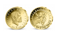 Petr Pavel na pamětní medaili zušlechtěné ryzím zlatem z naší unikátní kolekce Naši prezidenti