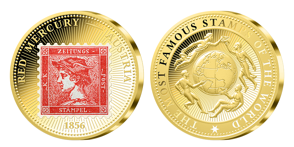 Kolekce Nejznámější známky světa - medaile Red Mercury