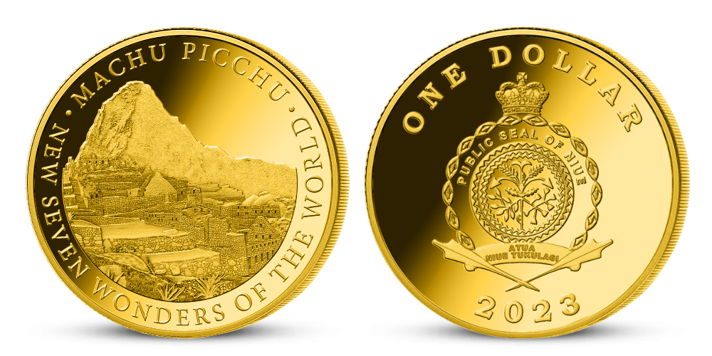 Nových 7 divů světa na mincích zušlechtěných certifikovaným zlatem - Machu Picchu