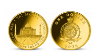 Nových 7 divů světa na mincích zušlechtěných certifikovaným zlatem - Taj Mahal