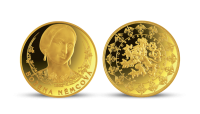 Pozlacená pamětní medaile - Božena Němcová