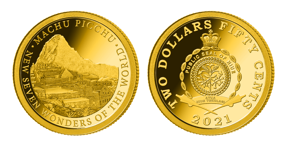   Zlatá mince Machu Picchu