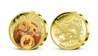 Pamětní medaile Duben se znamením Berana zušlechtěná zlatem 