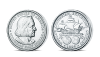 Stříbrná mince C. Columbus z kolekce Americké stříbrné dolary