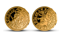 Nejvýznamnější české mince - Císařský dukát Karla IV. zušlechtěný zlatem