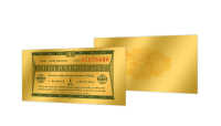 Zlaté československé bankovky - 1 Kčs odběrní poukaz