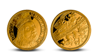 Zlatá pamětní medaile Karel IV. z kolekce Zlaté osobnosti